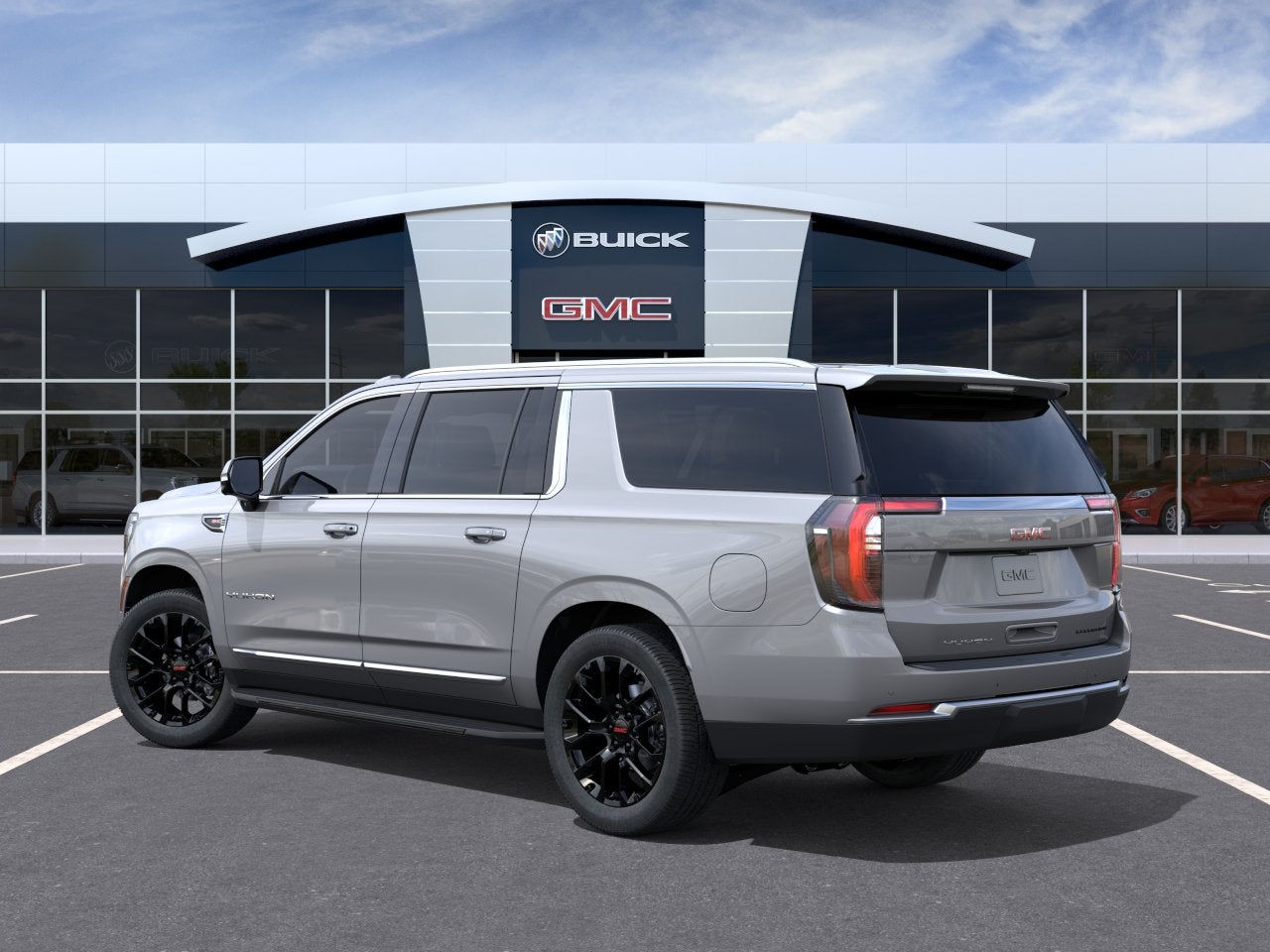 2026 GMC Yukon XL — rear three-quarter view