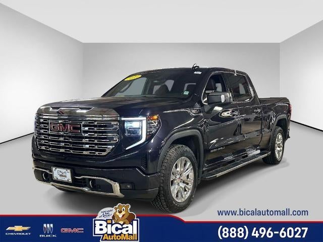 2023 GMC Sierra 1500 Denali in Titanium Rush Metallic — front three-quarter view
